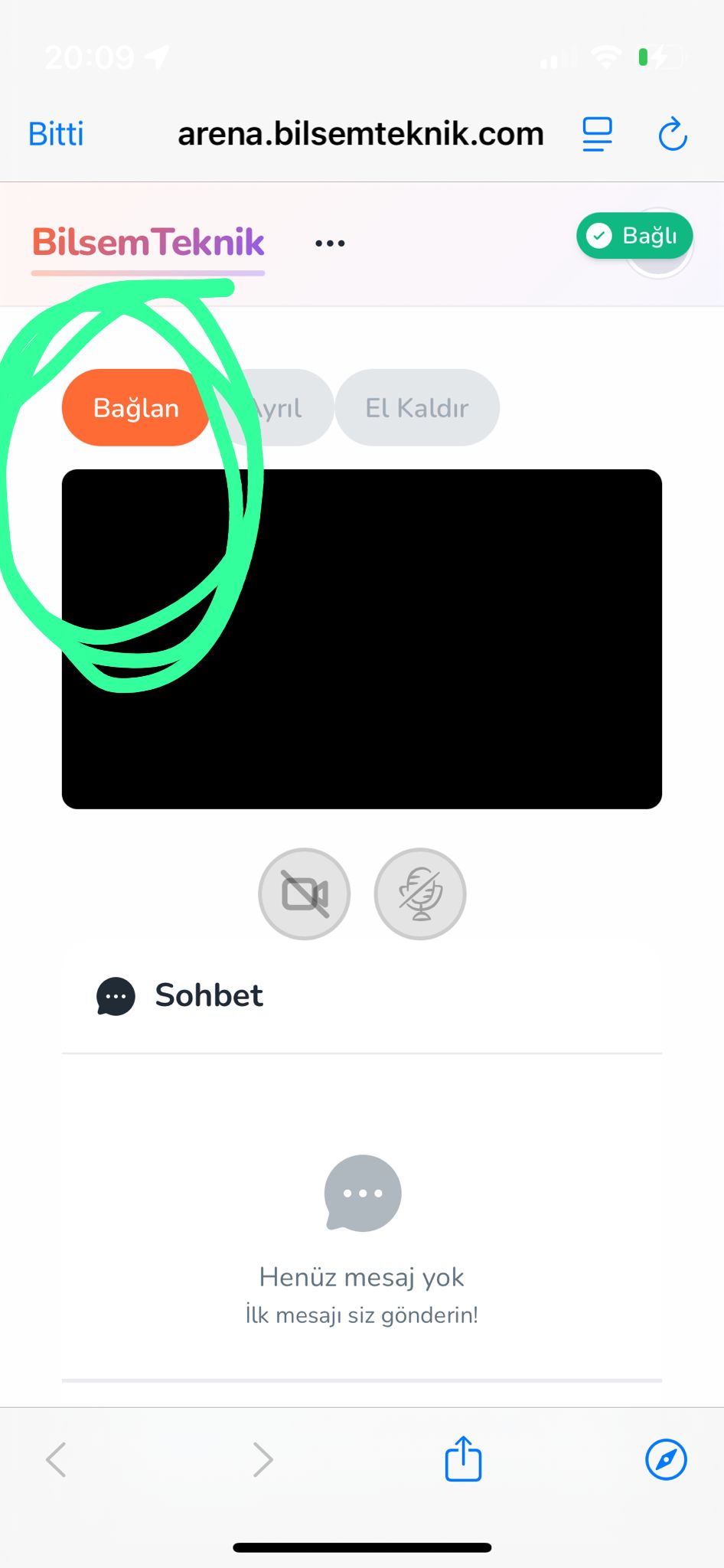 Arena canlı ekranı